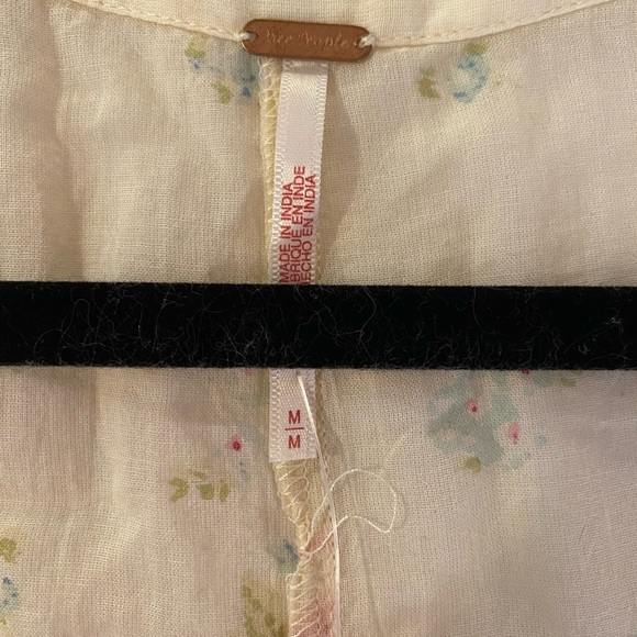 Free People Cream Floral Tunic - Picture 2 of 10